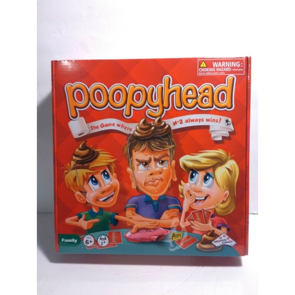 Identity Games Poopyhead Family Card Game New Sealed‎ Whoopee Cushion Fun